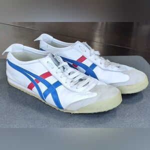 ASICS Onitsuka Tiger Mexico 66 Red White Blue Shoes US Size 8.5 EU Size 42
